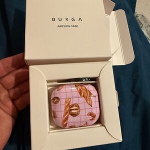 Burga Pink Floral AirPods Case